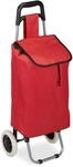 Relaxdays Einkaufstrolley klappbar, Abnehmbare Tasche 28 L, Einkaufswagen mit Rollen