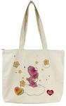 CYPBRANDS Care Bears, Tasche, Canvas-Shopper, beige, liebevolle B&auml;ren, offizielles