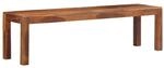 vidaXL Bank 160 cm Massivholz Akazie, Sitzbank, Bankcouch, Dielenbank, Sitzbank,