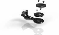 K-Edge Garmin Edge 1050 Offset-Abstandshalter, Schwarz, One Size