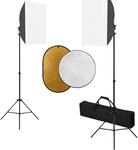 vidaXL Fotostudio-Set mit Softboxen und Reflektor