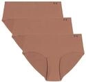 Women's Under Armour Underwear Pure Stretch No Show Hipster Pant, 3 Pack Solid