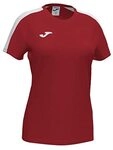Joma Damen Academy Kurzarm-T-Shirt, Rot/Wei&szlig;, XL
