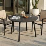 IDIMEX Gartentisch Agape rund 120x75cm, Schwarz &ndash; wetterfester Outdoor Tisch...