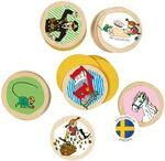 Pippi Langstrumpf Kinderspiel Memory Spiel &ndash; Holzspiel f&uuml;r Kinder &ndash;