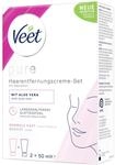 Veet Pure Haarentfernungs-Set Gesicht - F&uuml;r Oberlippe, Wangen & Augenbrauen,...