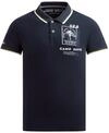 Camp David Herren Kurzarmpolo mit R&uuml;cken-Print Blue Navy, XXXL