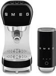 Smeg, ECF12BLEU Manueller Espressomaschine und Milchaufsch&auml;umer, Schwarz | 3