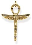 THOMAS SABO Kettenanh&auml;nger Ankh mit Skarab&auml;us vergoldet 925 Sterlingsilber,...