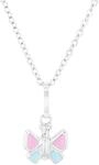 Amor Kette mit Anh&auml;nger 925 Sterling Silber M&auml;dchen Kinder Halsschmuck, 35+3 cm,