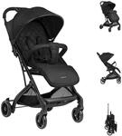 Kikkaboo Kinderwagen Miley mit Fu&szlig;sack, Fu&szlig;st&uuml;tze verstellbar, klappbar, Korb