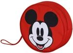 Disney Micky Maus Face-Jumbo Kosmetiktasche, Schwarz, 21 x 23 cm