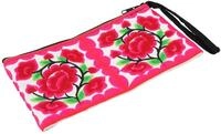 GURU SHOP Kosmetiktasche mit Folklore Stickerei, Kramtasche, Stiftm&auml;ppchen -...