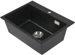 Einbausp&uuml;le 'Kingston' Granitsp&uuml;le 600 mm x 450 mm x 215 mm mit Zubeh&ouml;r...