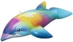 Bestway Schwimmtier Regenbogendelfin, 173 x 84 x 46 cm, strapazierf&auml;higes PVC,