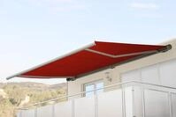 Mendler Elektrische Kassettenmarkise T122, Markise Vollkassette 4x3m - Polyester
