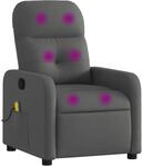 vidaXL Massagesessel ohne Netzadapter, Sessel Verstellbare R&uuml;ckenlehne...