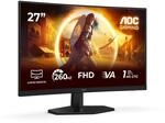 AOC C27G42ZE 27 Zoll Curved, FHD Gaming Monitor, 260Hz, Fast VA Panel, 1ms GtG,
