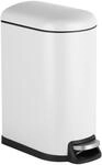 Relaxdays M&uuml;lleimer, 10 Liter, Absenkautomatik, entnehmbarer Inneneimer,