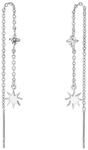 Amor Ohrh&auml;nger 925 Sterling Silber Damen Ohrschmuck, mit Zirkonia synth., 7,3...