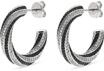 JETTE Damen-Creolen 925er Silber, recycelt Zirkonia One Size 89193444