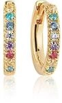 Sif Jakobs Ellera Creolen - 18k Vergoldetes 925 Sterling Silber - Mehrfarbige