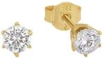 Amor Ohrstecker Unisex Damen Herren Ohrschmuck, mit Zirkonia synth, 0,4 cm,...