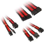 Kolink Core Adept Braided Cable Extension Kit Jet Black/Racing Red