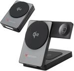 Verbatim Charge 'n' Go Qi2 Magnetic Wireless Power Bank 5000 mAh Grey