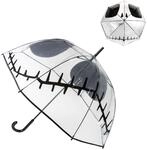 Regenschirm "Nightmare Before Christmas" f&uuml;r Erwachsene, schwarz und wei&szlig;, manuelle