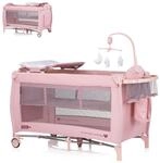 Chipolino Reisebett Bella 2 Ebenen seitlicher Eingang Musikmobile Wickelauflage,