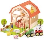 Woet&reg; Holzspielzeug Bauernhof Spielset f&uuml;r Kinder - Mit Bauernhoftieren und