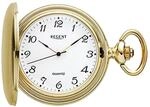 Regent Herren Taschenuhr Savonnette Verchromt 47 MM Quarz Arabische Zahlen P-736
