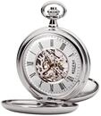 Regent Taschenuhr aus Metall in der Farbe Silber Open Dial 51 mm, 11340147