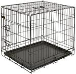 Kerbl Pet Gittertransportbox, eint&uuml;rig, Hundebox, Transportkiste, schwarz,