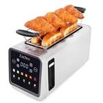 ZACHVO 4 Scheiben Langschlitz-Toaster mit Touchdisplay & Memory-Funktion