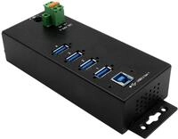 EXSYS EX-1186HMVS-2 USB 3.2 Gen 1 Metall HUB mit 4 Ports mit &Uuml;berspannungsschutz
