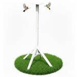 Melko Vogelhausst&auml;nder 105 cm Wei&szlig; f&uuml;r Vogelhaus Vogelhausfu&szlig; f&uuml;r...