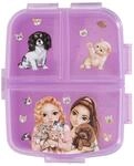 Depesche 13518 TOPModel Kitty and Doggy - Brotdose in Lila, mit Model Motiv, Hunden