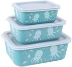 AWAVE Aufbewahrungsdosen-Set mit Deckel, 3-teiliges Set, 400 ml, 730 ml, 1.300...