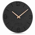 FLEXISTYLE Wanduhr Modern ohne tickger&auml;usche ECO 30cm, holzoptik, Wohnzimmer,