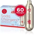 iSi - CO2 Kapseln 8.4 gr (6x10er Pack) - Sodakapseln passend f&uuml;r Sodamaker...
