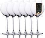 INTIRILIFE 6x Wein Glas mit moderner Kante - 470 ml F&uuml;llmenge - Rotwein Glas...