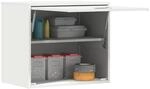 vidaXL Wandschrank f&uuml;r die Garage mit Gasdrucklift-T&uuml;r Wei&szlig;, Wohnzimmer,...