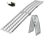 TRUTZHOLM 1 x Auffahrrampe 230 cm Traglast 680 kg Alu klappbar grau Riffelstab...