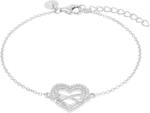 Tom Tailor Armband mit Anh&auml;nger f&uuml;r Damen, Sterling Silber 925, mit Zirkonia, 16+4