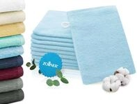 ZOLLNER 10er Set Waschhandschuhe in 16x21 cm - saugstarke und weiche...