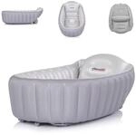 Chipolino Babybadewanne Baby Cloud aufblasbar Pumpe Seitenpolster ab Geburt grau