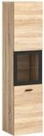 xonox.home - Badschrank Boston/Tampa 30x125x29 cm in Eiche Sonoma und schwarz -