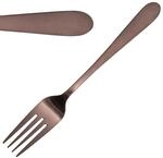 Olympia Cyprium Besteck-Set aus Kupfer-Tafelgabeln (12er-Pack), Edelstahl mit
